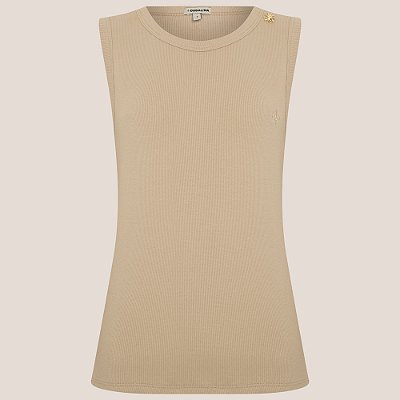 Regata Dudalina Cris Ve26 Bege Feminino