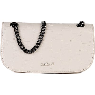 Bolsa Shoulder Colcci Sara Ve26 Off White Feminino