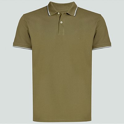 Camisa Polo Aramis Basic 4 Frisos Verde Masculino