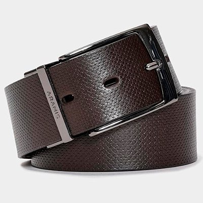 Cinto Aramis Dupla Face Trama Ve26 Marrom Masculino