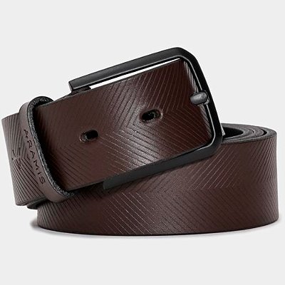 Cinto Aramis Basic Chevron Ve26 Marrom Masculino