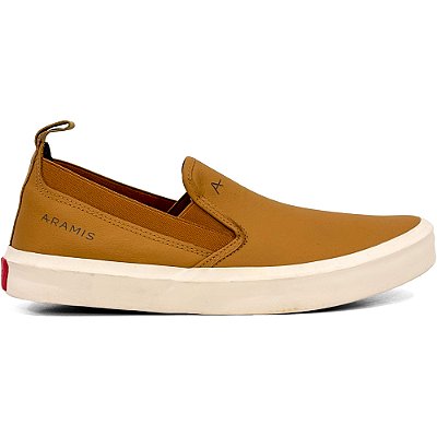 Tênis Aramis Next Slip Leather Marrom Masculino