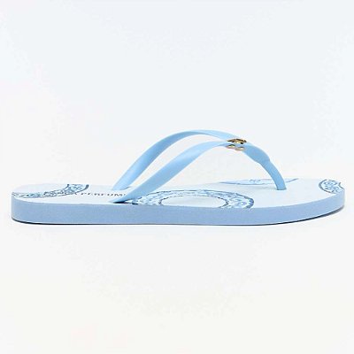 Chinelo Lança Perfume Estampa Ve26 Azul Feminino