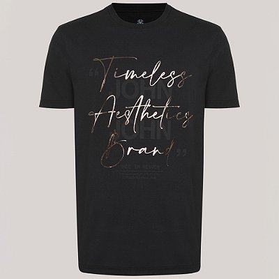 Camiseta John John Timeless Aest Ve26 Preto Masculino