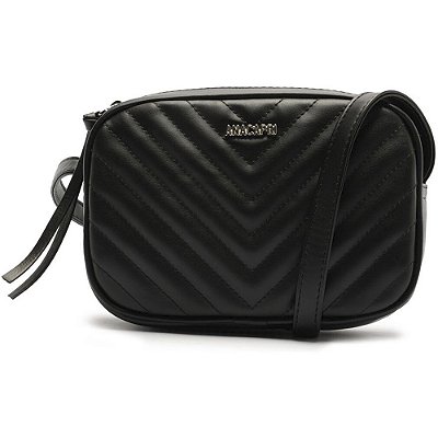 Bolsa Crossbody Anacapri Tiracolo Matelassê Preto Feminino