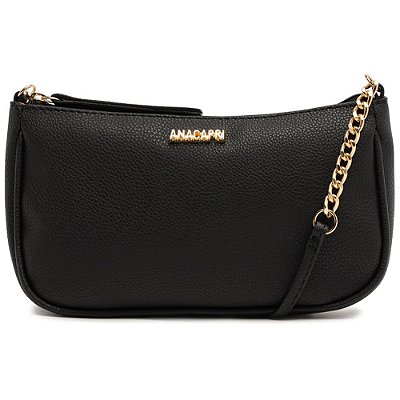 Bolsa Crossbody Anacapri Tiracolo Glam Preto Feminino