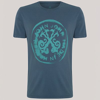 Camiseta John John Smoking Ve26 Azul Masculino