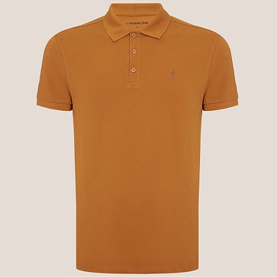 Camisa Polo Dudalina Essential Ve26 Laranja Masculino