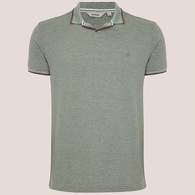 Camisa Polo Dudalina Vista Rugby Friso Pr26 Verde Masculino