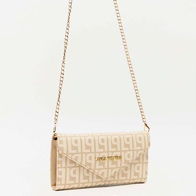 Carteira Lança Perfume Envelope Ve26 Bege Feminino