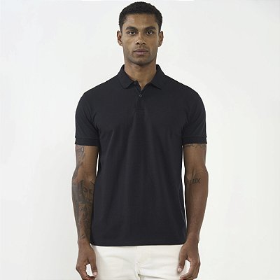 Camisa Polo Colcci Basic Av26 Preto Masculino