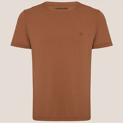 Camiseta Dudalina Essentials Color Ve26 Marrom Masculino