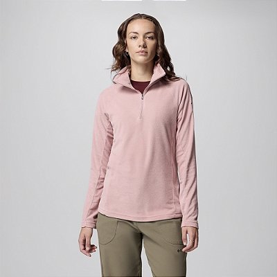 Moletom Columbia Glacial IV Half Zip Rosa Feminino