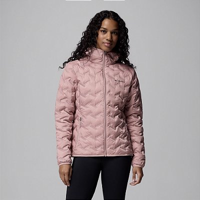 Jaqueta Columbia Down Delta Ridge II Hooded Rosa Feminino