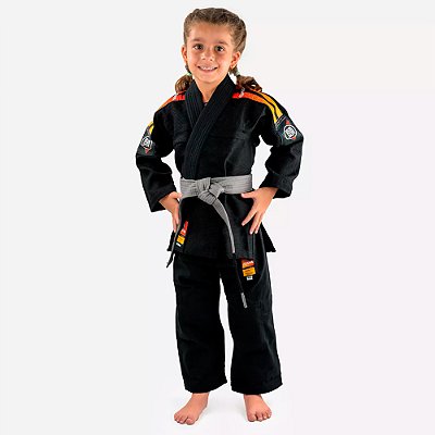 Kimono Jiu Jitsu Atama Ultra Light Sunset Preto Infantil