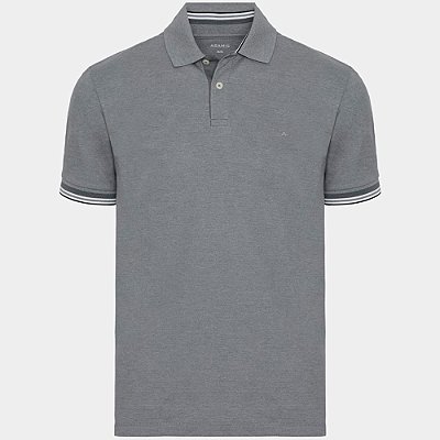 Camisa Polo Aramis Piquet Detail Av26 Cinza Masculino