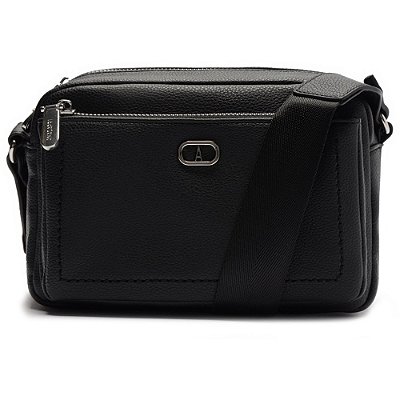 Bolsa Crossbody Anacapri Floater Gorgurão Preto Feminino