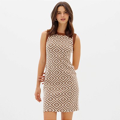 Vestido Curto Easy Lança Perfume Slv Ou26 Off White Feminino