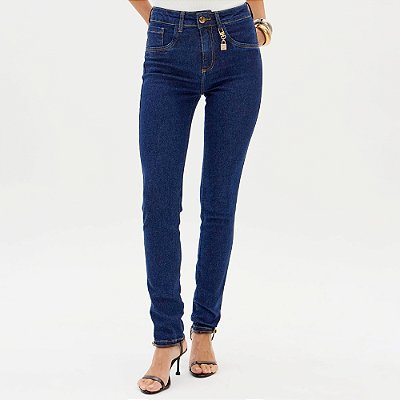 Calça Jeans Lança Perfume Skinny High Ou26 Azul Feminino