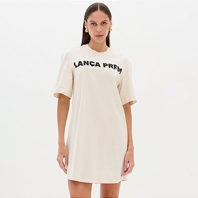 Vestido Curto Lança Perfume Tdress Ou26 Off White Feminino