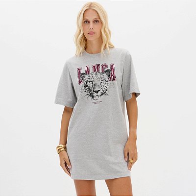 Vestido Curto Lança Perfume Tdress Ou26 Cinza Feminino