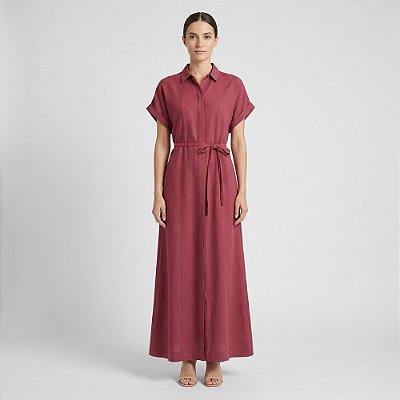 Vestido Midi Dudalina Chemise Ou26 Rosa Feminino