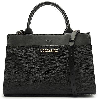 Bolsa Tote Anacapri Média Preto Feminino