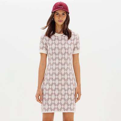 Vestido Curto Easy Lança Perfume Tricot Ou26 Branco Feminino