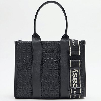 Bolsa Tote Easy Lança Perfume Frequencia Ou26 Preto Feminino