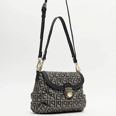 Bolsa Shoulder Lança Perfume Monolasse Ou26 Preto Feminino