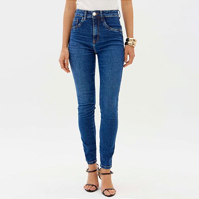 Calça Jeans Lança Perfume Skinny Ankle Ou26 Azul Feminino