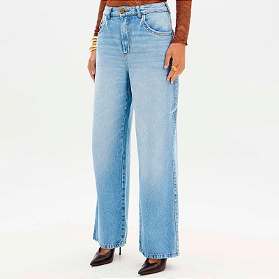 Calça Jeans Lança Perfume Full Sh Ou26 Azul Feminino