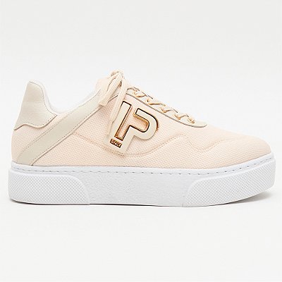 Tênis Easy Lança Perfume Casual Couro Ou26 Bege Feminino