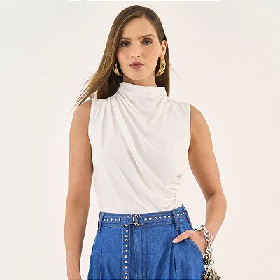 Blusa Colcci Iconic Ou26 Off White Feminino