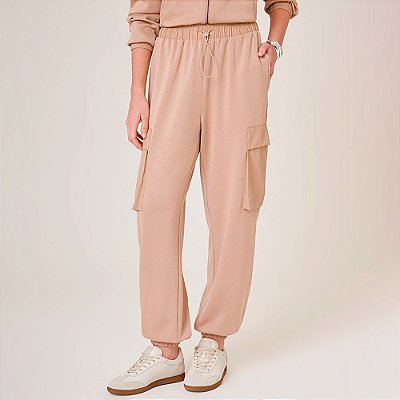 Calça Dudalina Laryssa Ou26 Bege Feminino