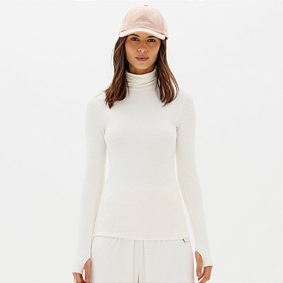 Blusa Easy Lança Perfume Gola Alta Ou26 Off White Feminino