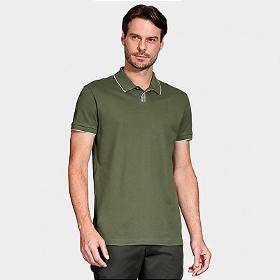 Camisa Polo Aramis Piquet Detalhe In26 Verde Masculino