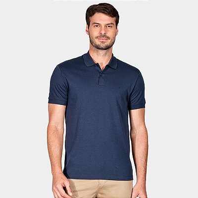Camisa Polo Aramis Interlock Pima In26 Marinho Masculino