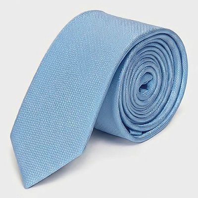 Gravata Aramis Seda Feather In26 Azul Masculino