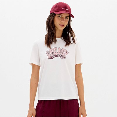 Camiseta Easy Lança Perfume Branded Ou26 Off White Feminino