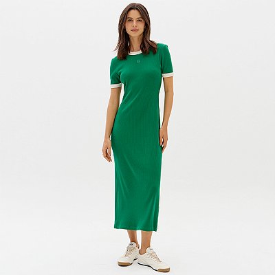 Vestido Super Mid Easy Lança Perfume Slv Ou26 Verde Feminino