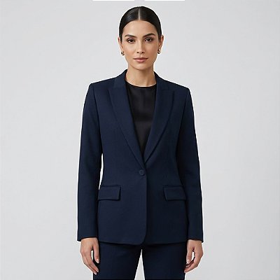 Blazer Dudalina Duda In26 Marinho Feminino