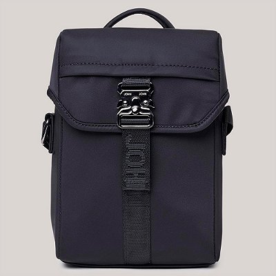 Bolsa Crossbody John John Nate Black Ou26 Preto Masculino