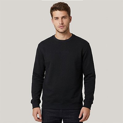 Moletom John John Embossed Ou26 Preto Masculino