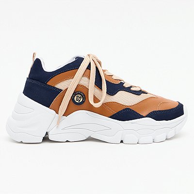 Tênis Easy Lança Perfume Chuncky Cuts Ou26 Marrom Feminino