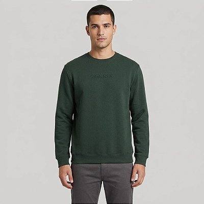 Moletom John John Embossed Ou26 Verde Masculino