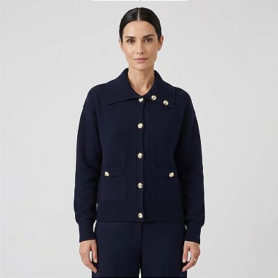 Casaco Dudalina Clea Ou26 Marinho Feminino