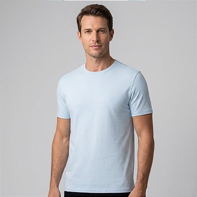 Camiseta Dudalina Basic Essentials In26 Azul Masculino