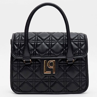 Bolsa Tote Lança Perfume Matelasse Ou26 Preto Feminino