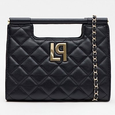 Bolsa Clutch Lança Perfume Matelasse Ou26 Preto Feminino